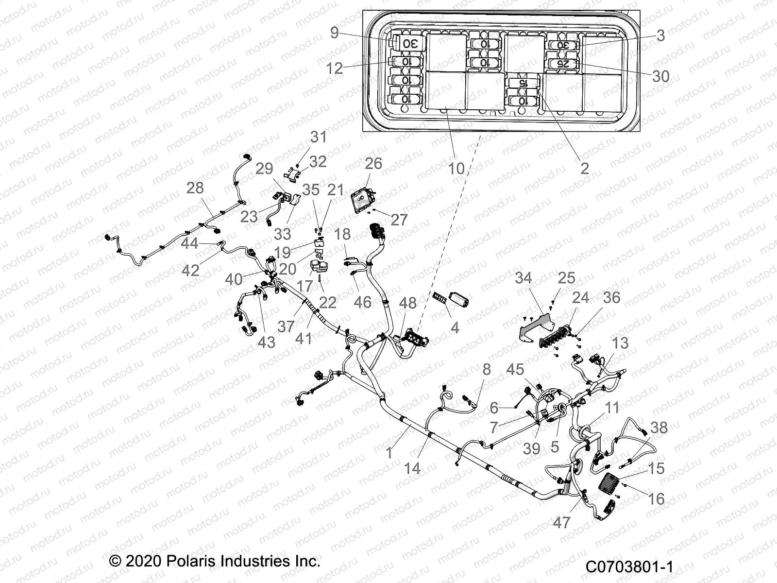ELECTRICAL | ELECTRICAL, WIRE HARNESS - G21G4E99NW (C0703801-1)