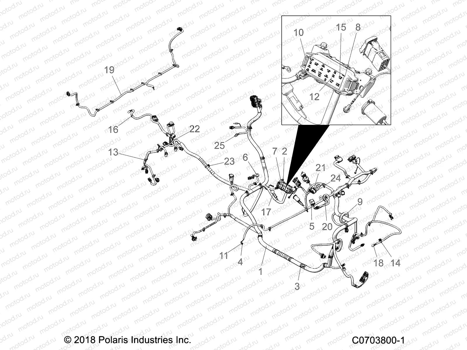 ELECTRICAL | ELECTRICAL, WIRE HARNESS - G23GXP99A/99B (C0703800-1)