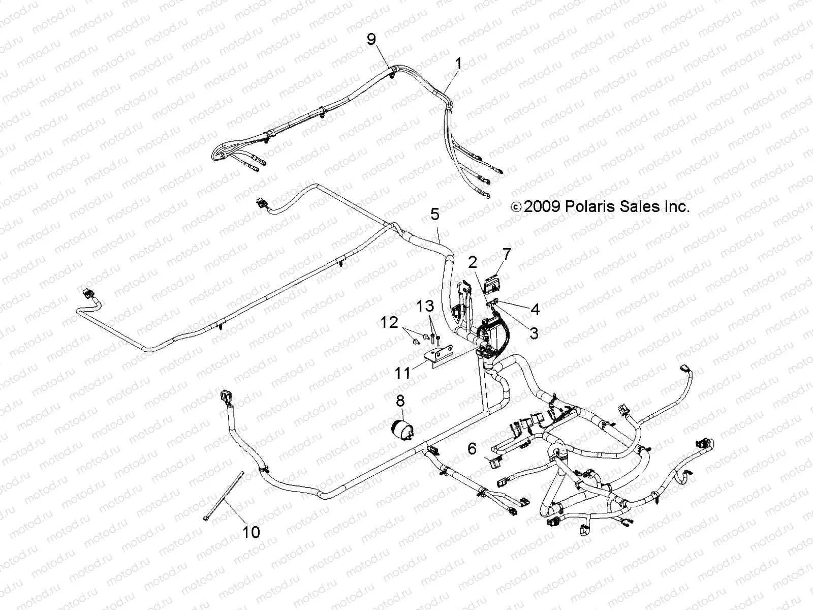 ELECTRICAL | ELECTRICAL, WIRE HARNESS - L10AA08PA/PB/PC (49LEVHARNESS10BSTN)