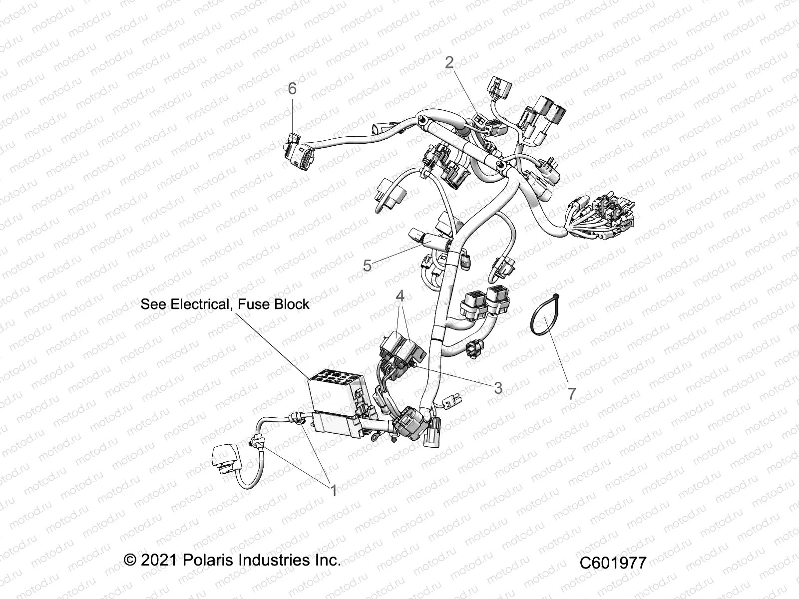 ELECTRICAL | ELECTRICAL, WIRE HARNESS, MAIN - S22TGG8RS/TGY8RS ALL OPTIONS (C601977)