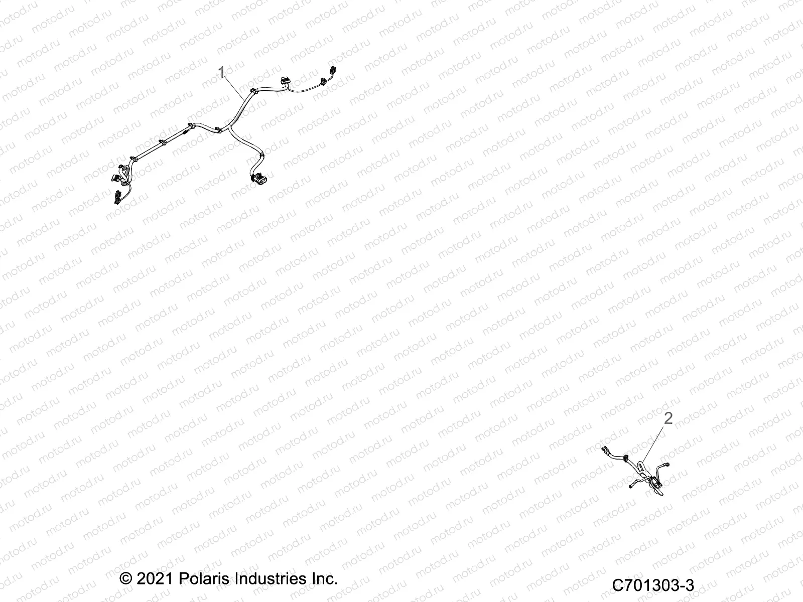 ELECTRICAL | ELECTRICAL, WIRE HARNESS, PERIPHERAL - Z21R4U92AN/BN (C701303-3)