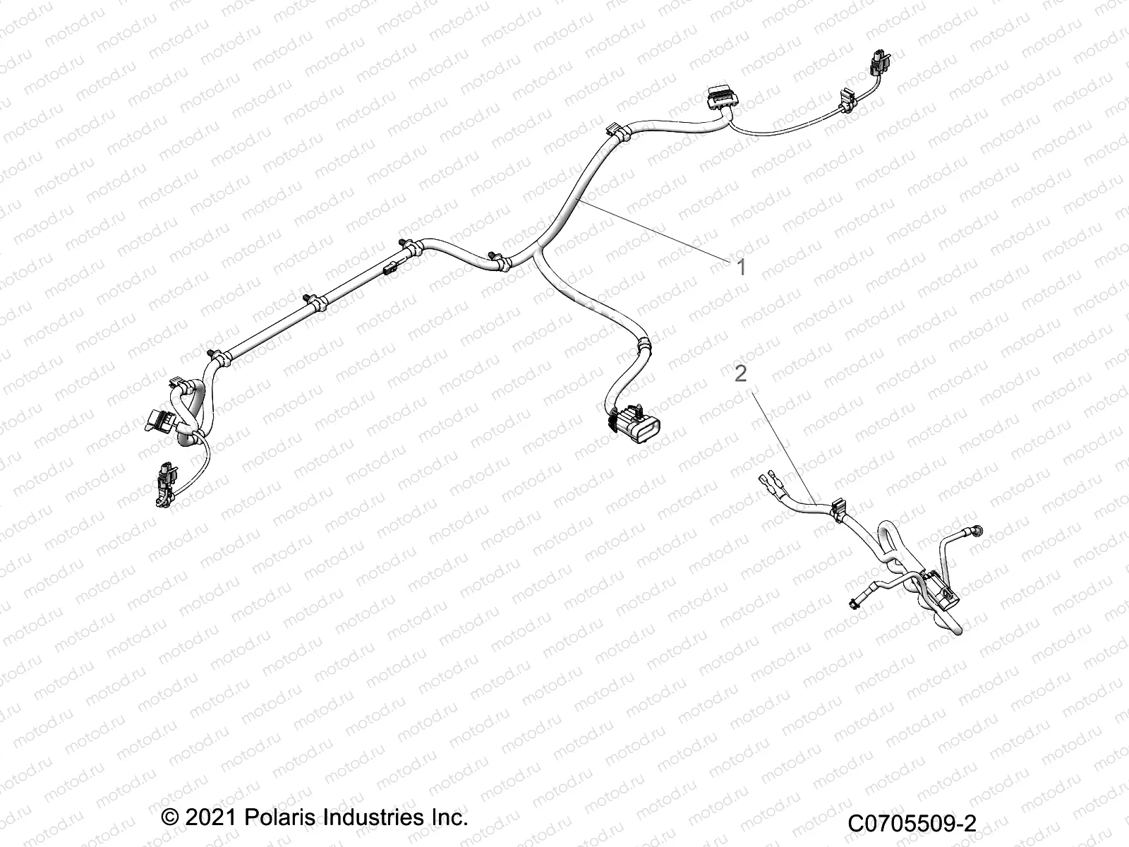 ELECTRICAL | ELECTRICAL, WIRE HARNESS, PERIPHERAL - Z21RAU92AN/BN (C0705509-2)