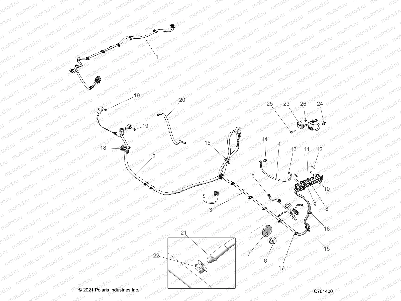 ELECTRICAL | ELECTRICAL, WIRE HARNESS, PERIPHERAL - Z22RGL2KAP/AL/BK/BP/BT  (C0704548-07)