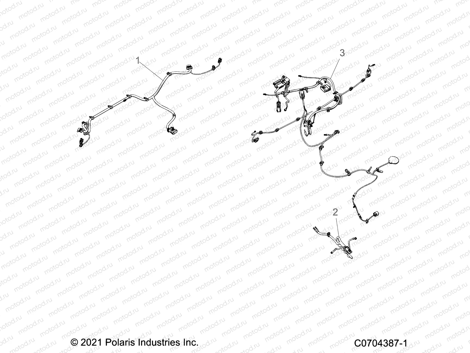 ELECTRICAL | ELECTRICAL, WIRE HARNESS, PERIPHERAL - Z23G4C92AL/BL (C0704387-1)