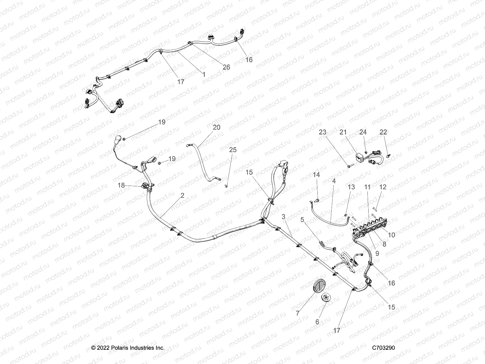 ELECTRICAL | ELECTRICAL, WIRE HARNESS, PERIPHERAL - Z23RMC2KAJ/BJ (C703290)