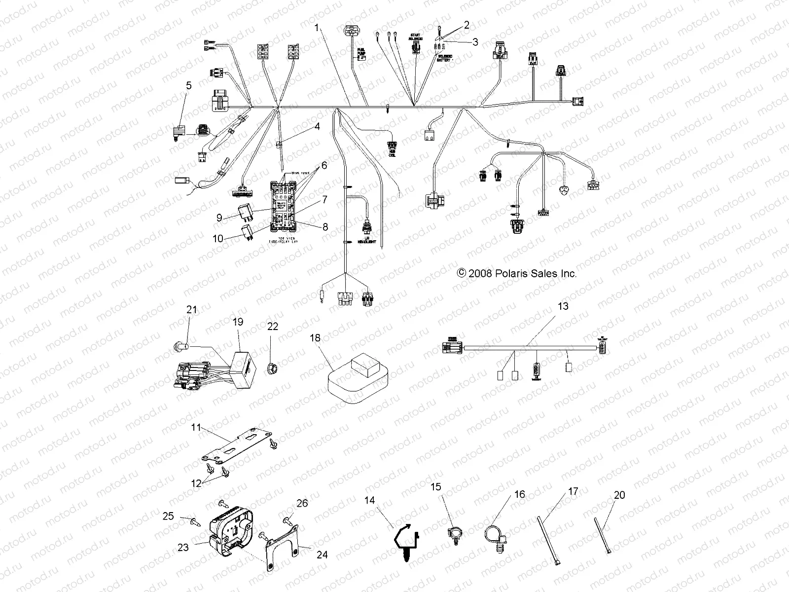 ELECTRICAL | ELECTRICAL, WIRE HARNESS - R09VH76FX (49RGRHARNESS09RZRI)