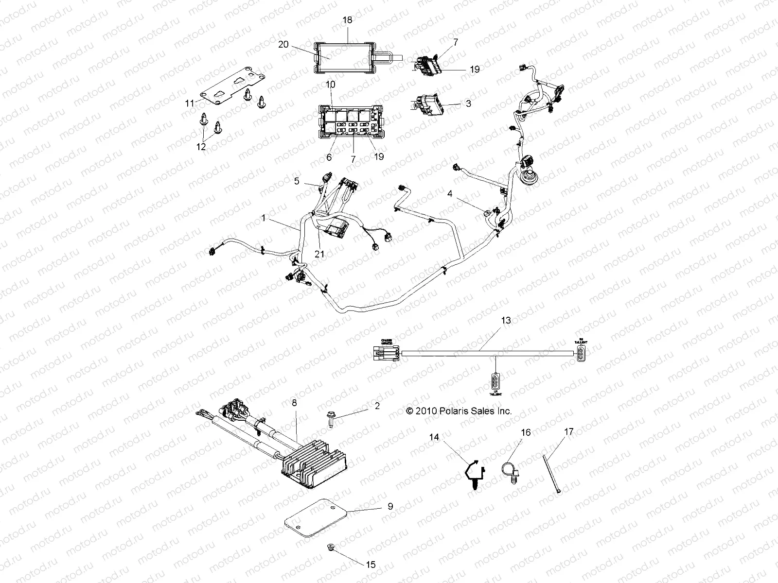 ELECTRICAL | ELECTRICAL, WIRE HARNESS - R11JH87AA/AD (49RGRHARNESS11RZR875)