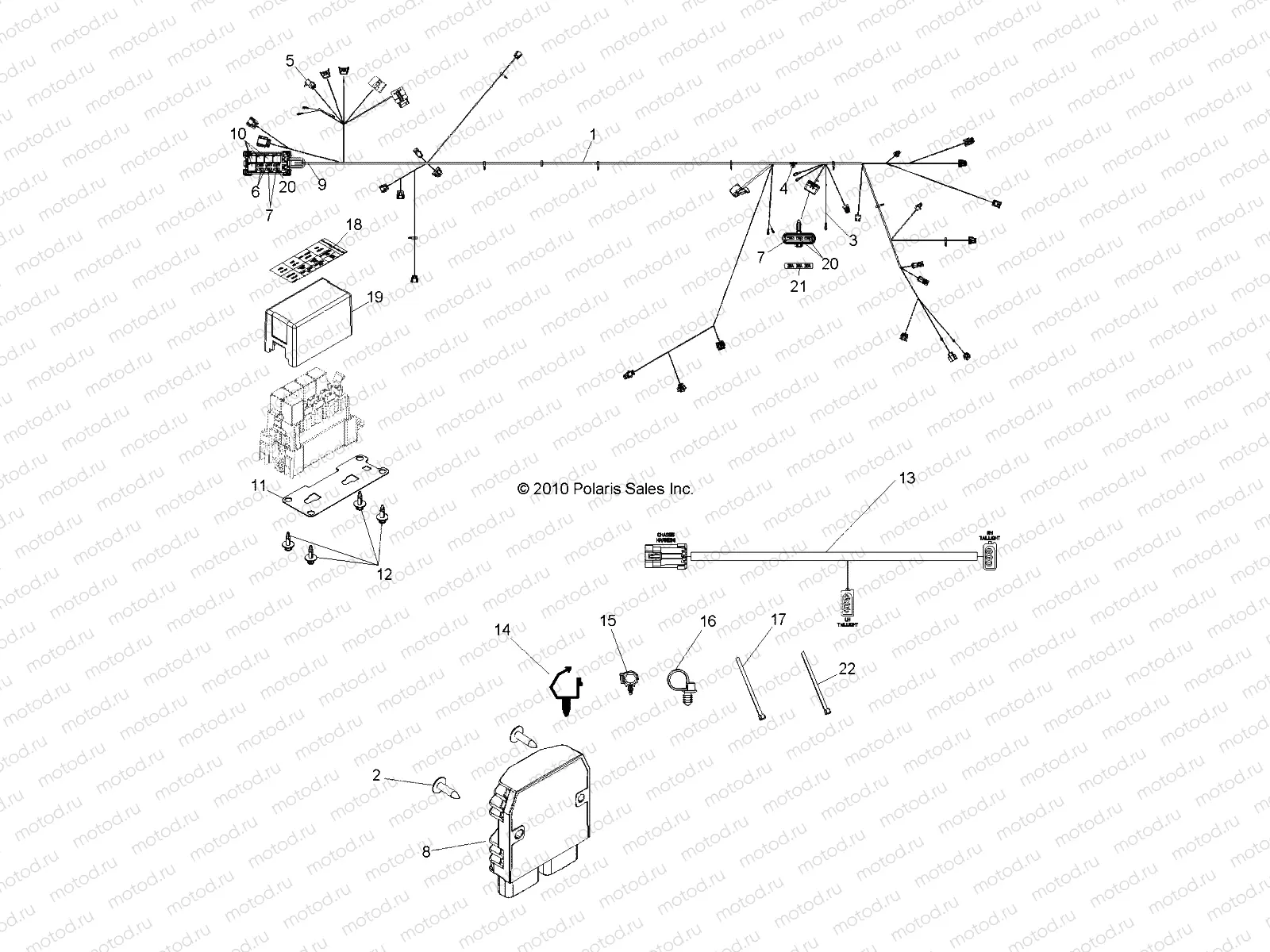 ELECTRICAL | ELECTRICAL, WIRE HARNESS - R11XY76AA (49RGRHARNESS11RZR4EPS)
