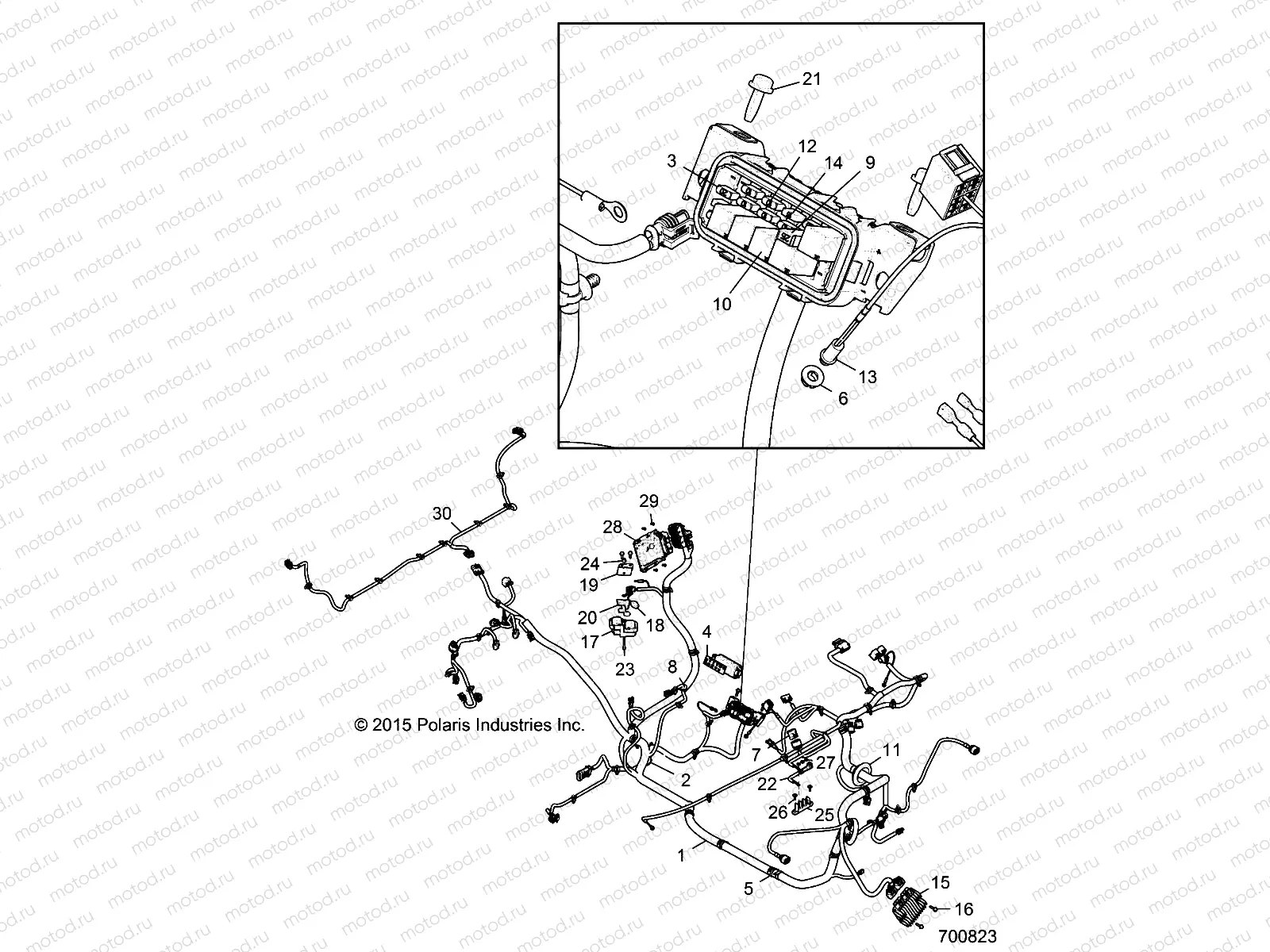 ELECTRICAL | ELECTRICAL, WIRE HARNESS - R16RGE99A7/AE/AV (700823)