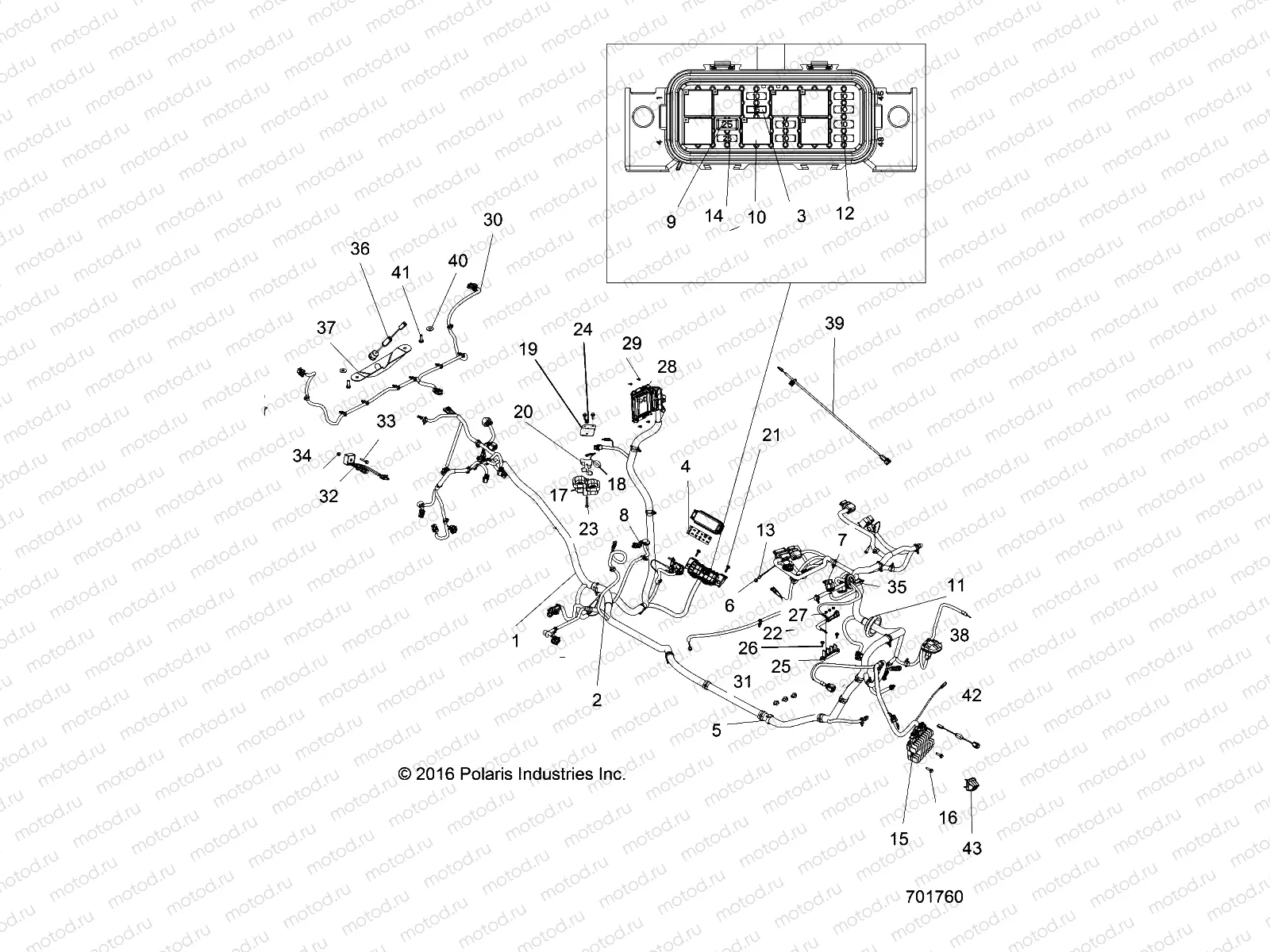 ELECTRICAL | ELECTRICAL, WIRE HARNESS - R17RGK99AK (701760)