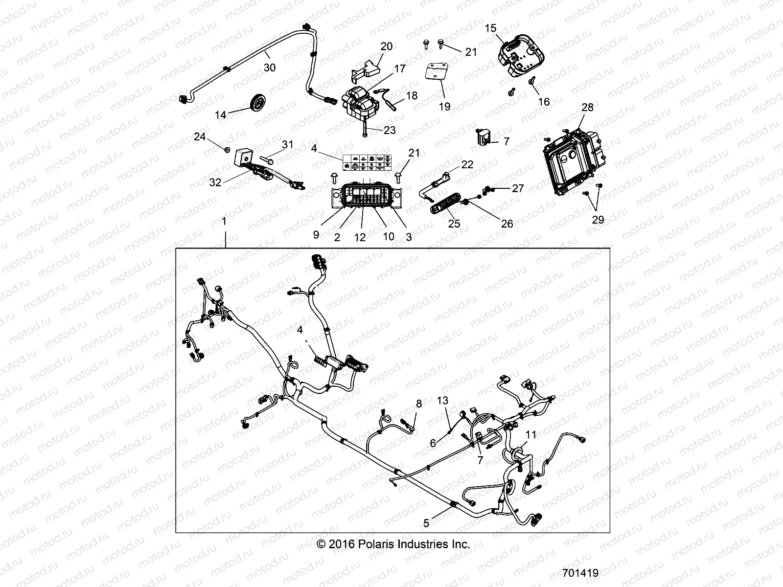 ELECTRICAL | ELECTRICAL, WIRE HARNESS - R17RHE99AU (701419)