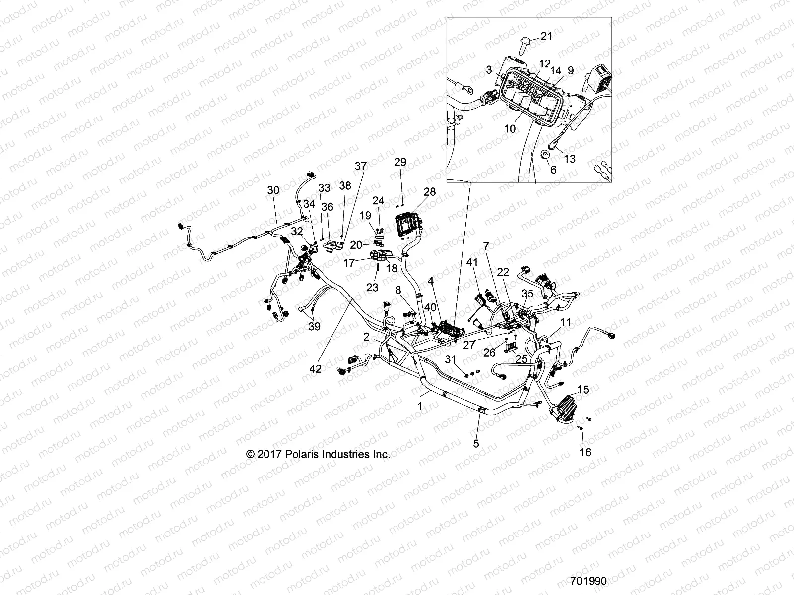ELECTRICAL | ELECTRICAL, WIRE HARNESS - R18RGE99BM/BB/B7/UB9/UBG (701990)