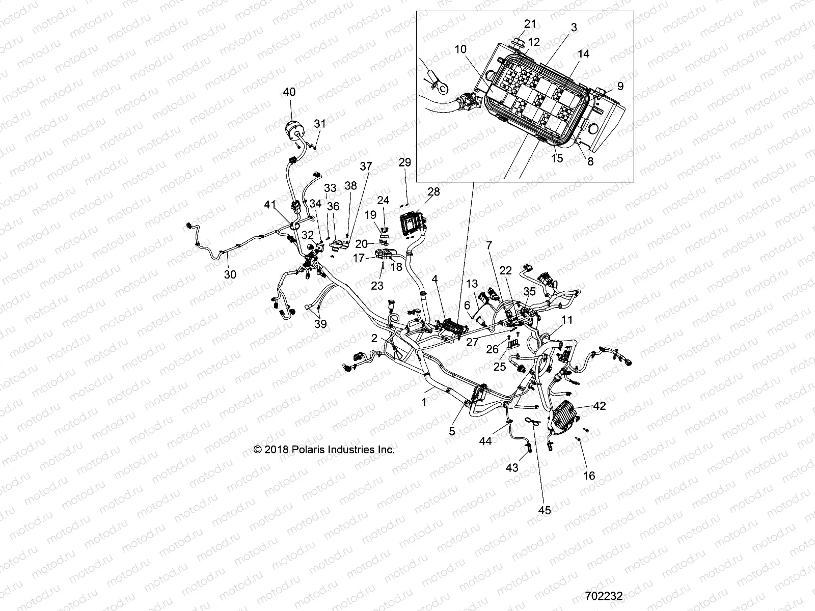 ELECTRICAL | ELECTRICAL, WIRE HARNESS - R18RGE99FM/EFB/SCM/SCB/SFM/CCM (702232)