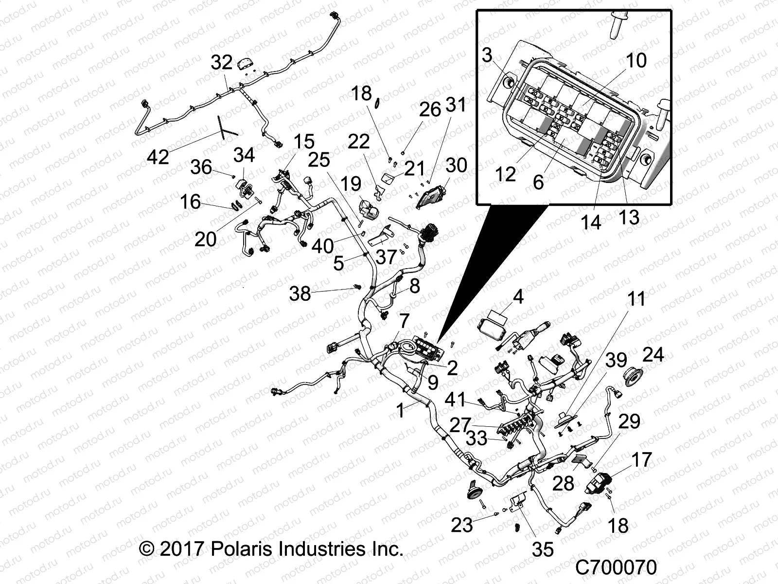 ELECTRICAL | ELECTRICAL, WIRE HARNESS - R18RRE99FM/S99FM/SCM (C700070)