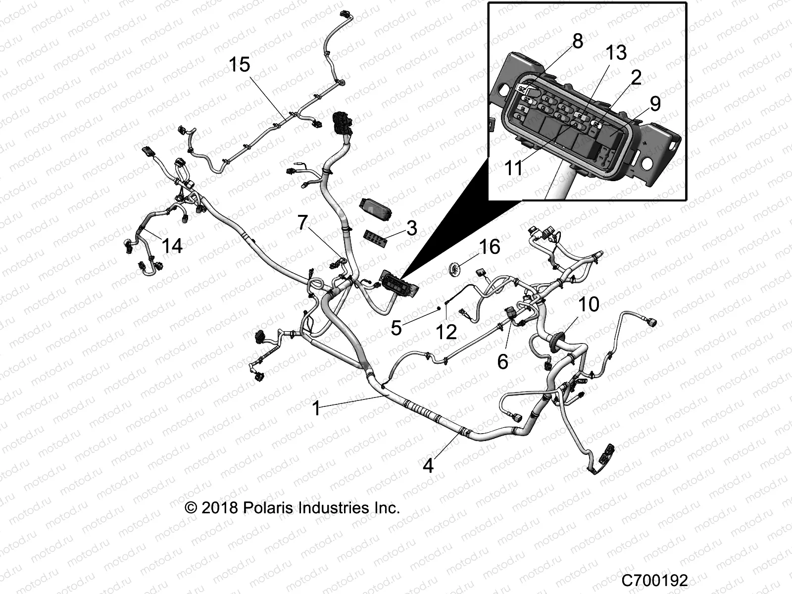 ELECTRICAL | ELECTRICAL, WIRE HARNESS - R19RGE99A2 (C70192)