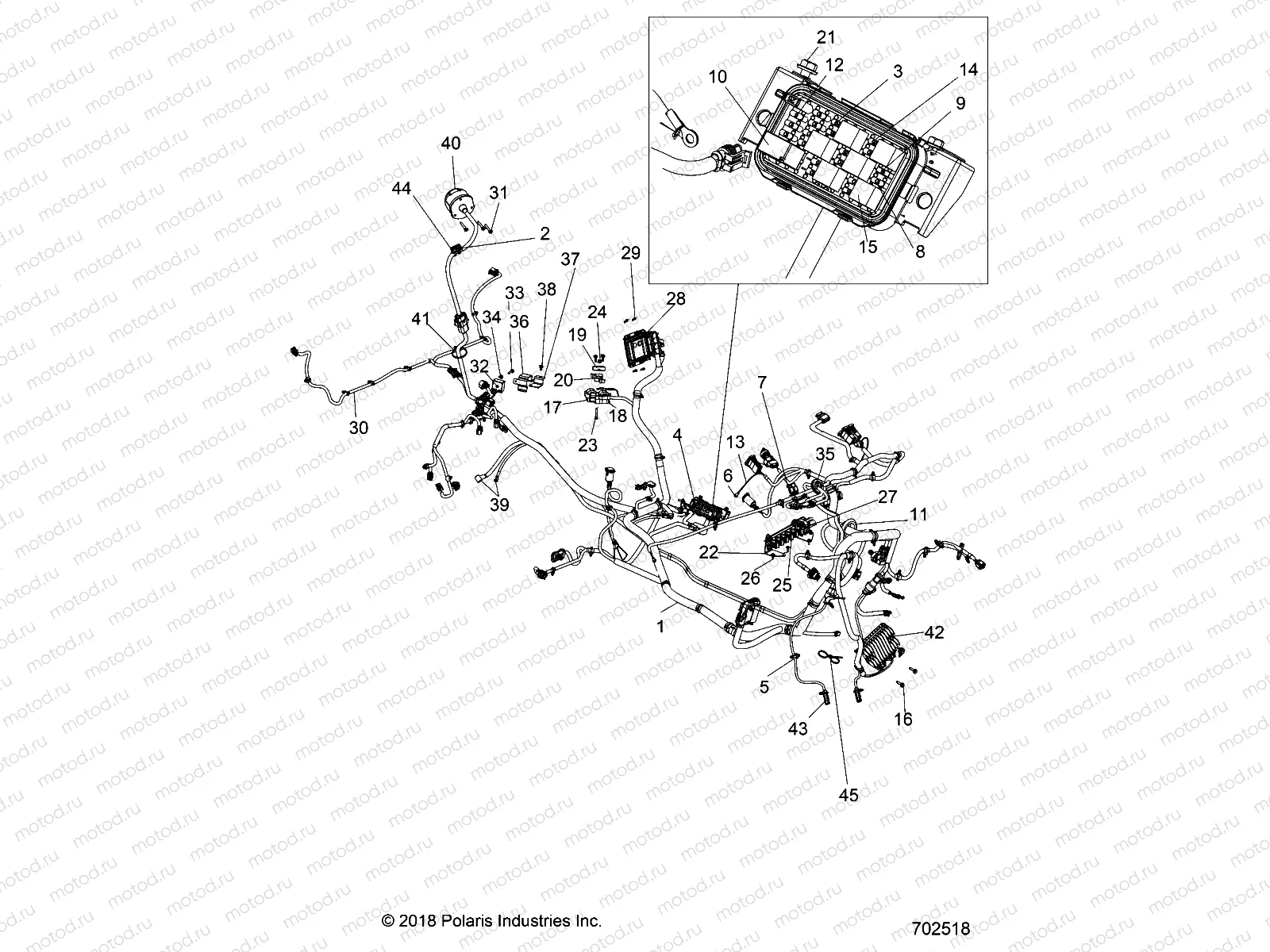 ELECTRICAL | ELECTRICAL, WIRE HARNESS - R19RGE99F2/FF/SC2/SFF (702518)