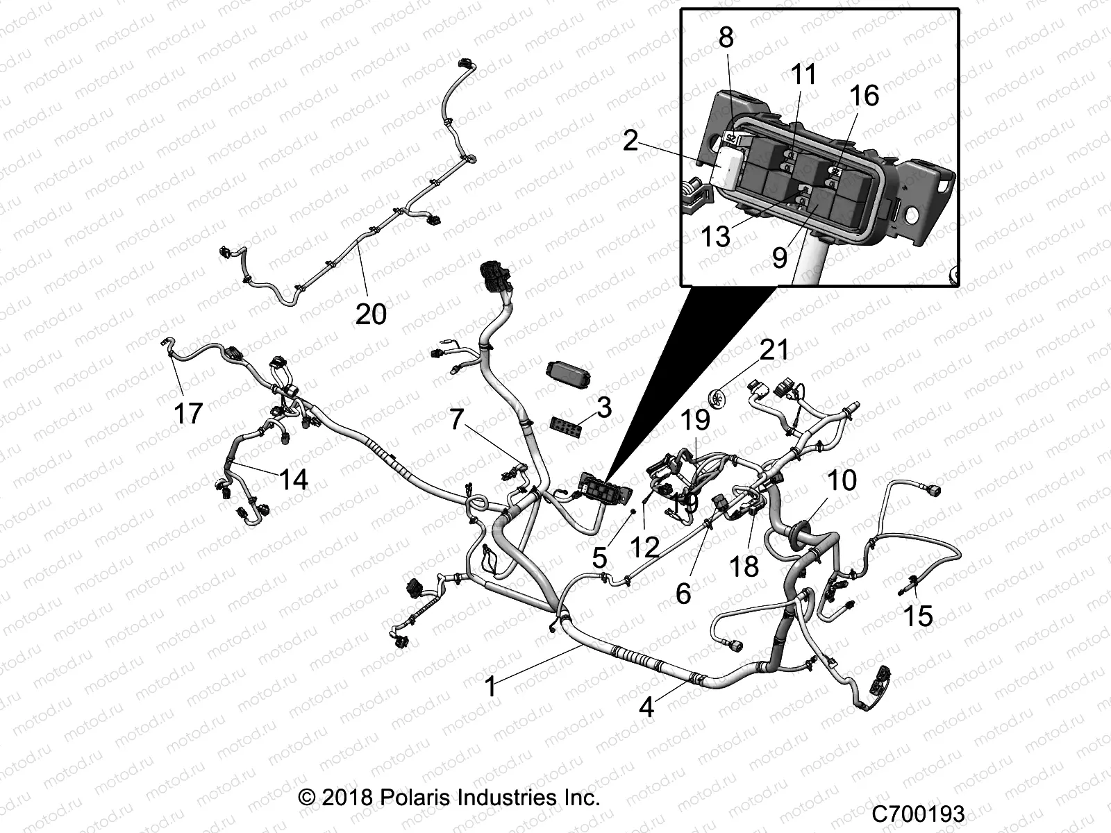 ELECTRICAL | ELECTRICAL, WIRE HARNESS - R19RGK99AK/KBK (701998)