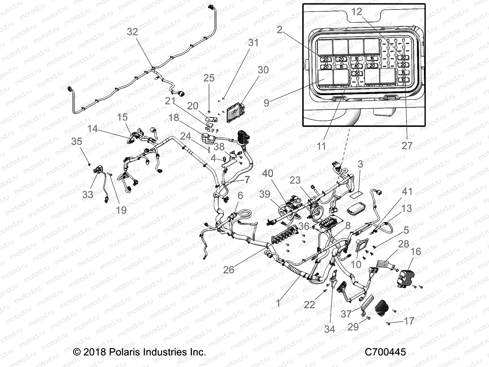 ELECTRICAL | ELECTRICAL, WIRE HARNESS - R19RRB99A9 (C700445)