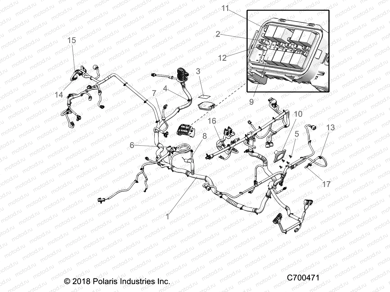 ELECTRICAL | ELECTRICAL, WIRE HARNESS - R19RRE99/A/B (C700471)