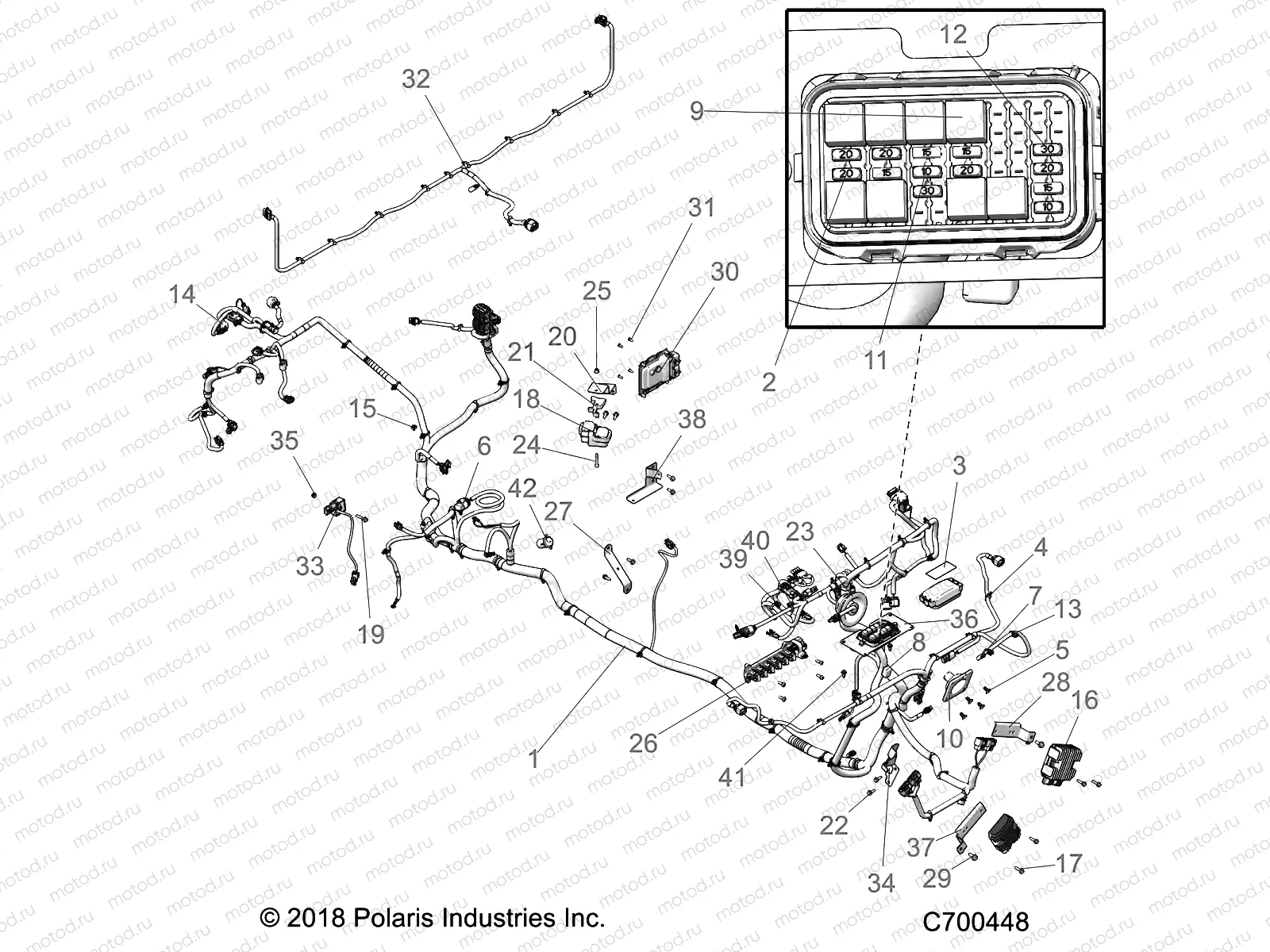 ELECTRICAL | ELECTRICAL, WIRE HARNESS - R19RSB99A9/B9 (C700448)