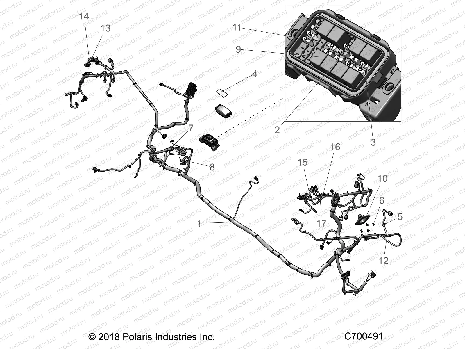 ELECTRICAL | ELECTRICAL, WIRE HARNESS - R19RSE99/A (C700491)