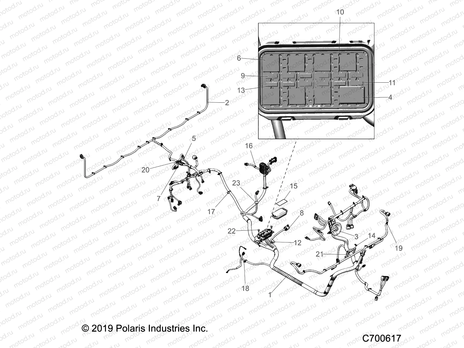 ELECTRICAL | ELECTRICAL, WIRE HARNESS - R20TAA99A1/A7/B1/B7/E99A1/A7/A9/AM/AS/AZ/B1/B7/B9/BM/BS/BZ (C700617)