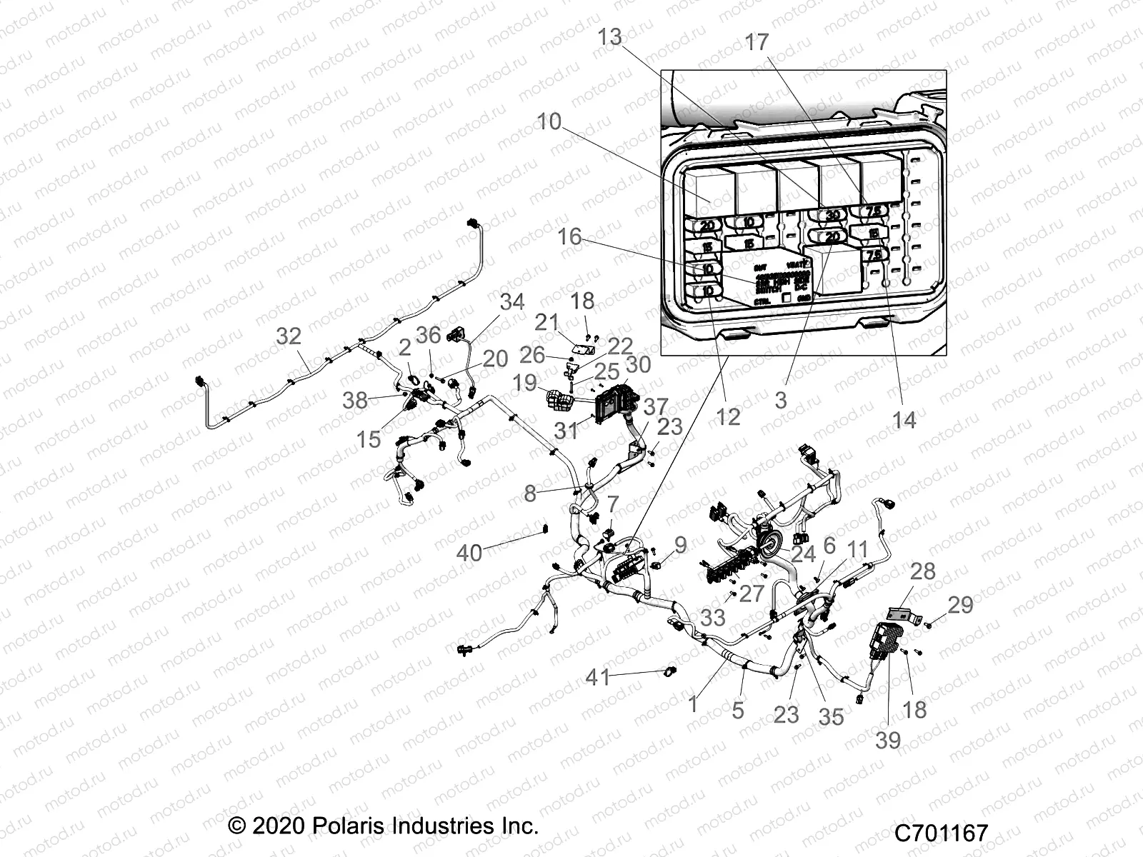 ELECTRICAL | ELECTRICAL, WIRE HARNESS - R21RRE99A9/AC/AP/AW/B9/BC/BP/BW (C701167)