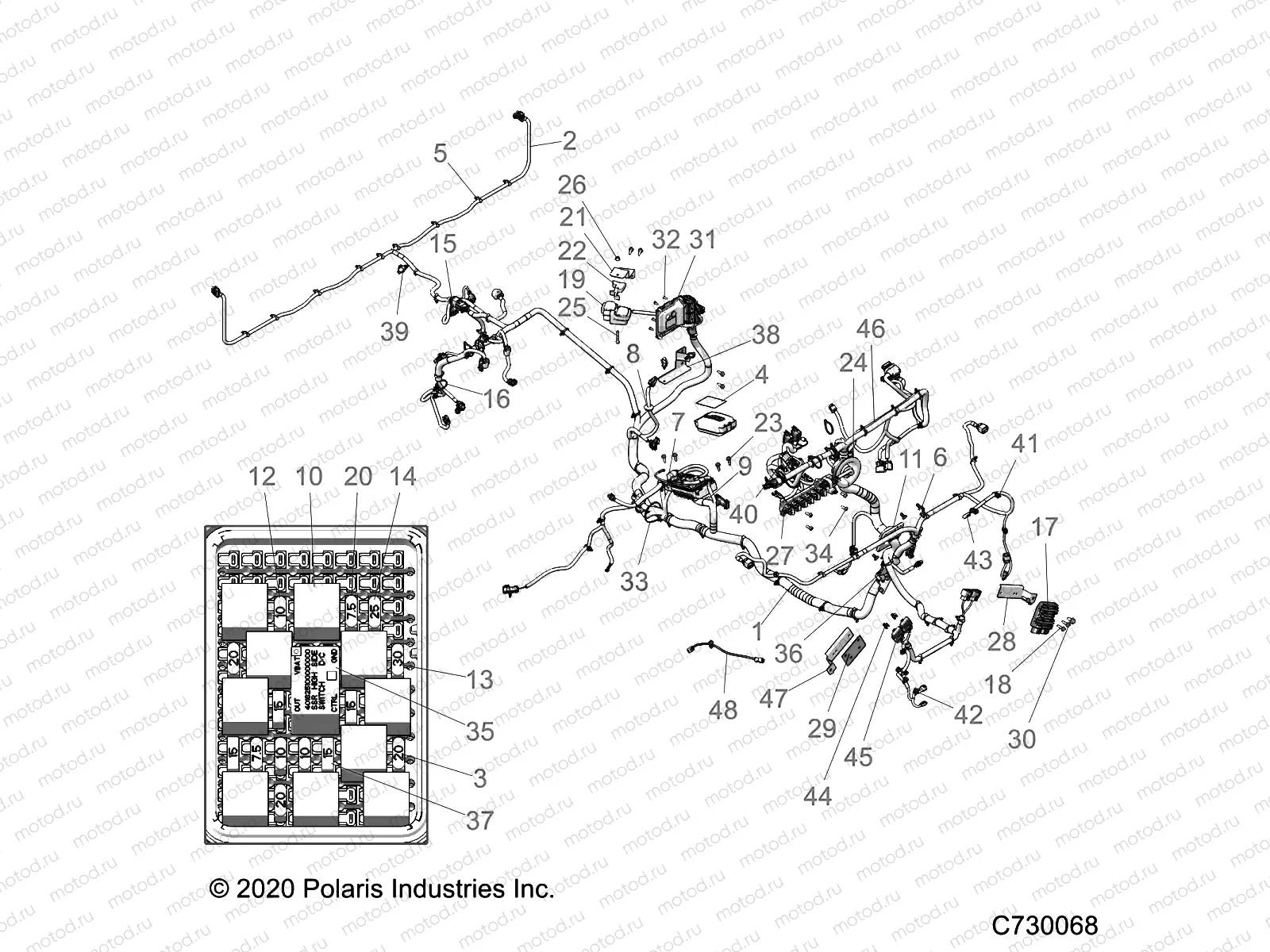 ELECTRICAL | ELECTRICAL, WIRE HARNESS - R21RRJ99A9/B9 (C730068)
