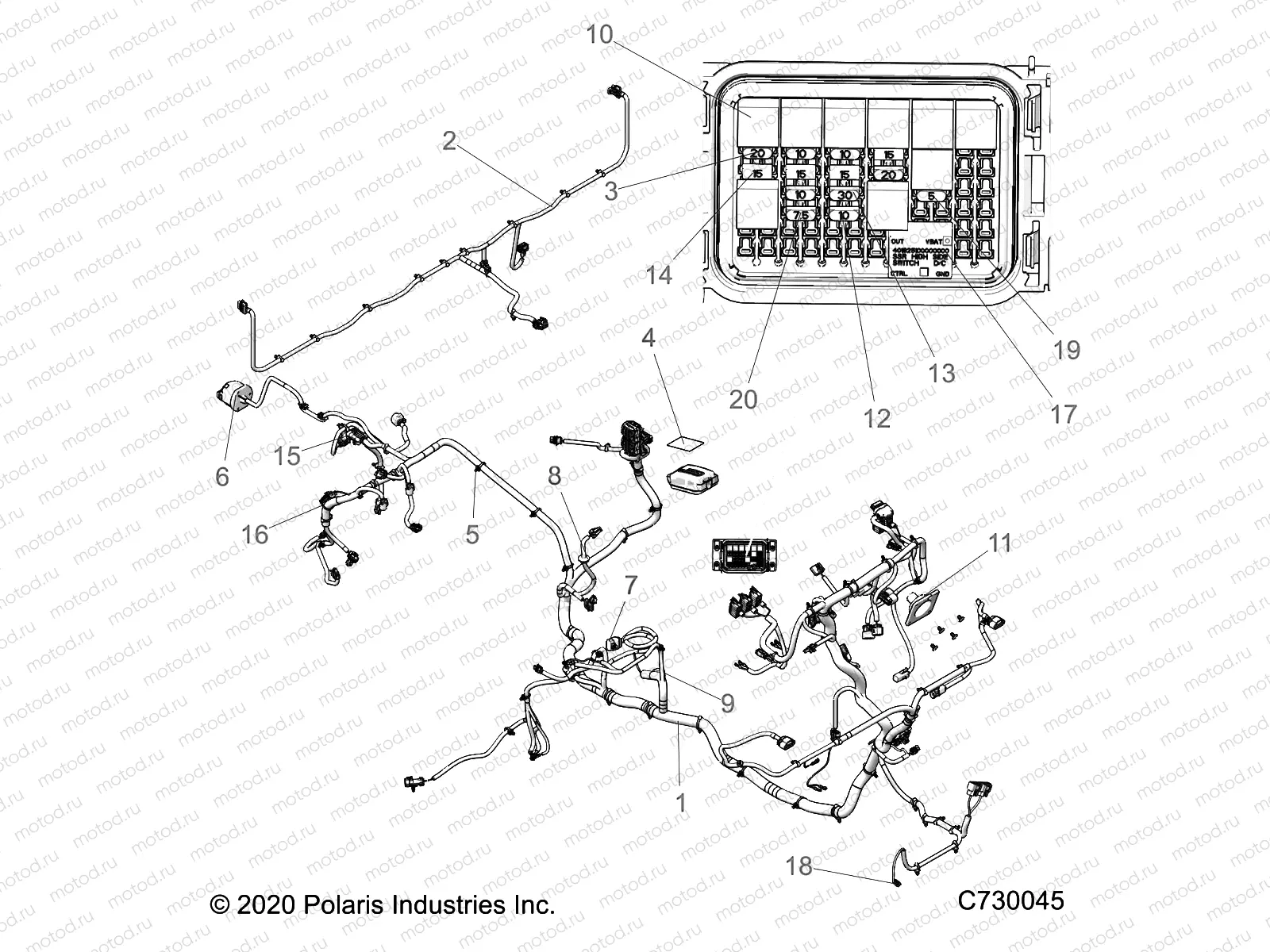 ELECTRICAL | ELECTRICAL, WIRE HARNESS - R21RRS99C9/CP/F9/FP (C730045)
