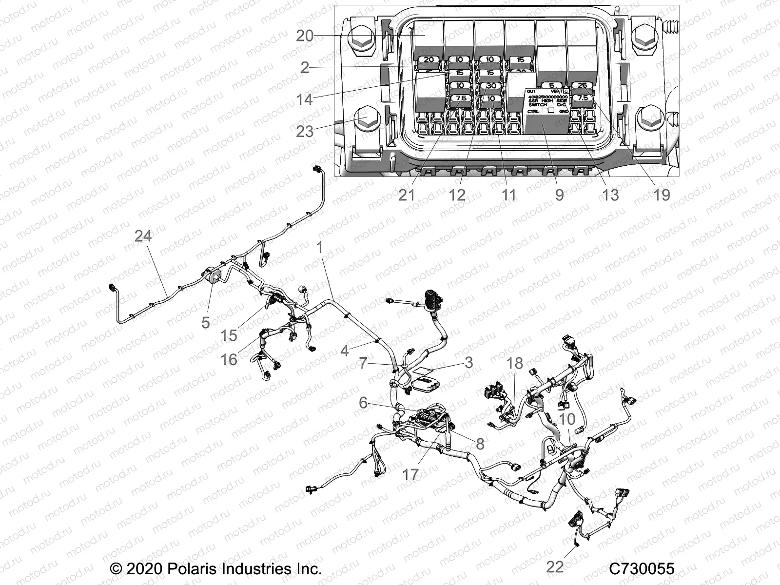 ELECTRICAL | ELECTRICAL, WIRE HARNESS - R21RRS99CK (C730055)