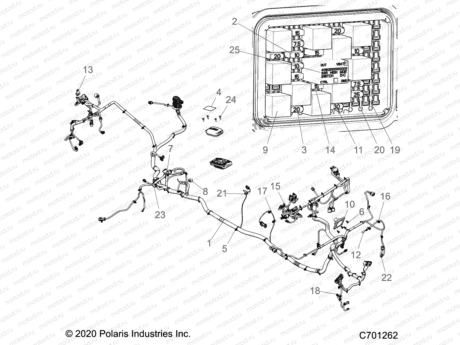 ELECTRICAL | ELECTRICAL, WIRE HARNESS - R21RSJ99A9/B9 (C701262)