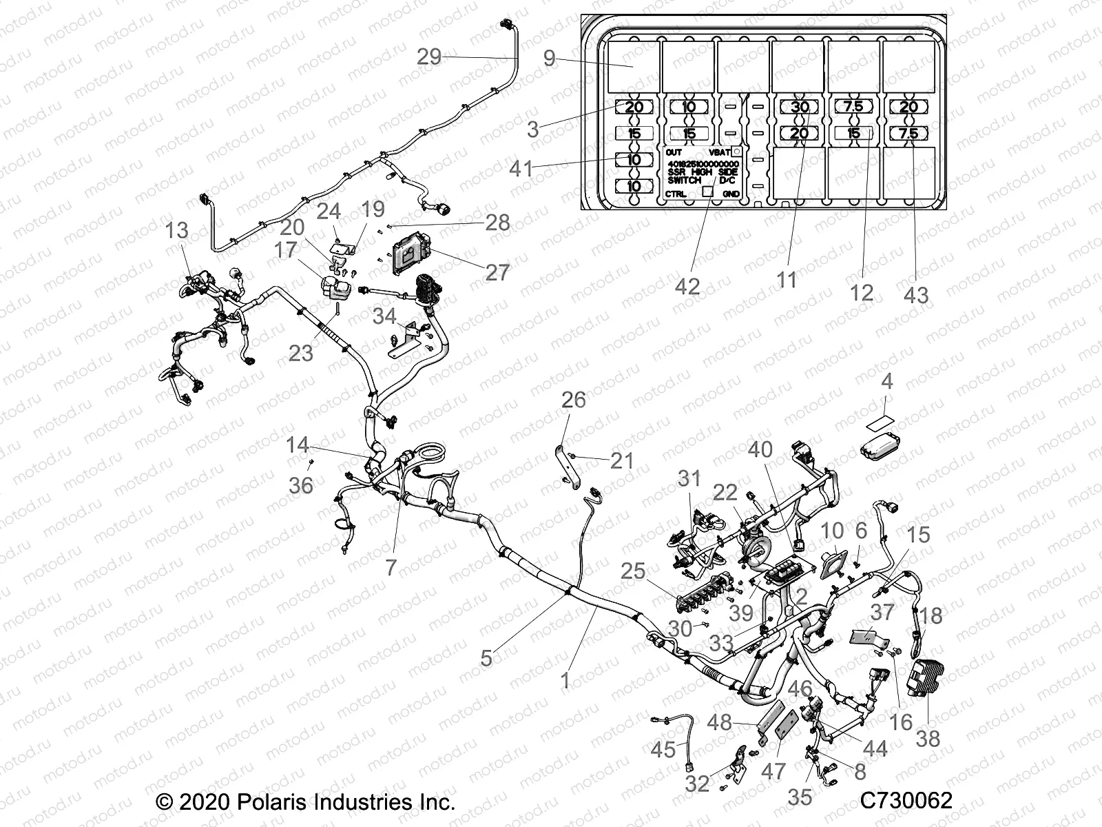 ELECTRICAL | ELECTRICAL, WIRE HARNESS - R21RSM99AG (C730062)