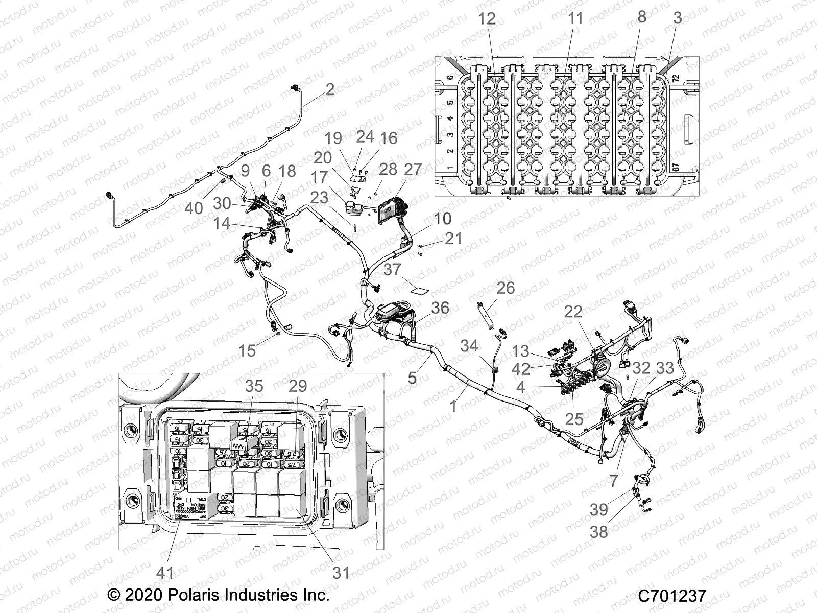ELECTRICAL | ELECTRICAL, WIRE HARNESS - R21RSU99A9/AC/AP/AW/B9/BC/BP/BW (C701237)