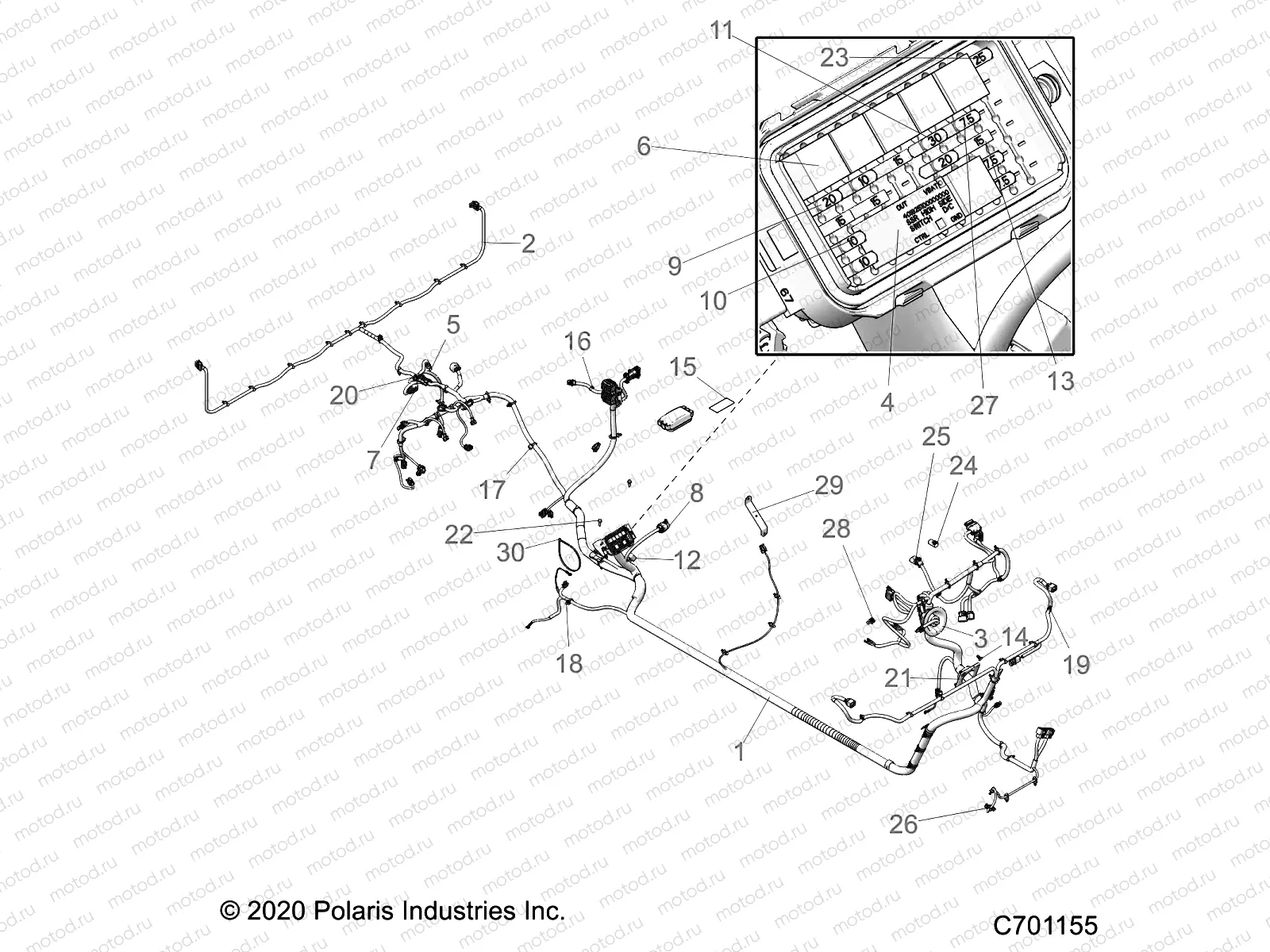 ELECTRICAL | ELECTRICAL, WIRE HARNESS - R21T6E99A9/AG/AP/B9/BG/BP (C701155)