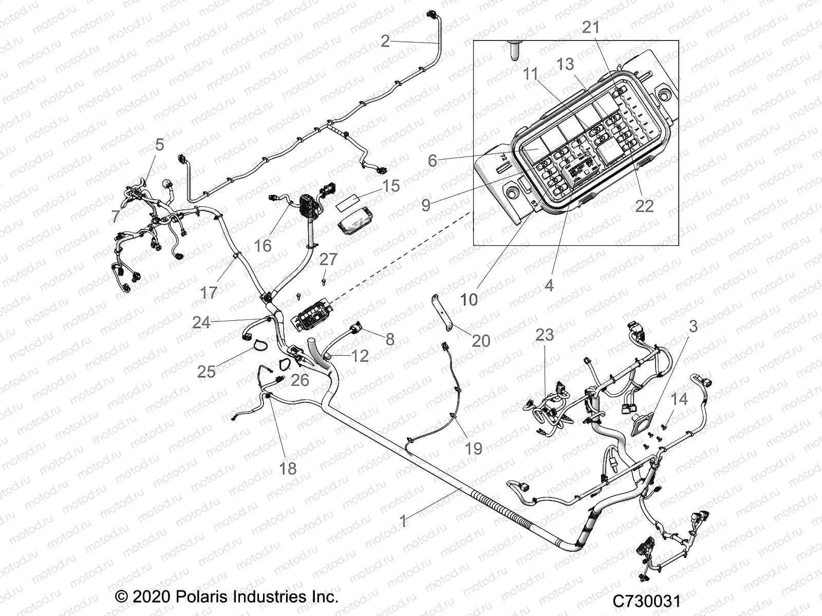 ELECTRICAL | ELECTRICAL, WIRE HARNESS - R21T6U99AP/AG/BP/BG (C730031)