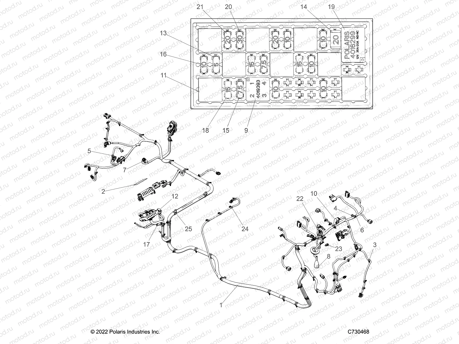 ELECTRICAL | ELECTRICAL, WIRE HARNESS - R22M4E57B4/B9 (C730468)