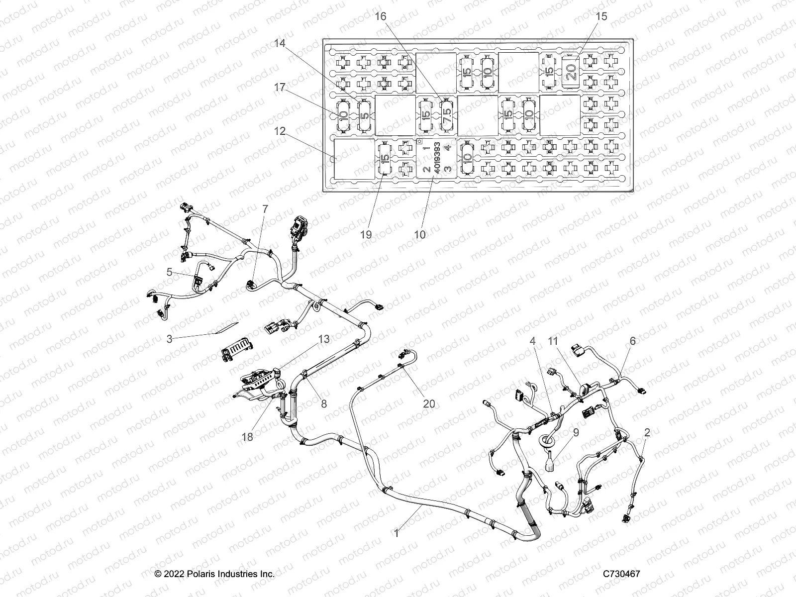 ELECTRICAL | ELECTRICAL, WIRE HARNESS - R23M4A57B1 (C730467)