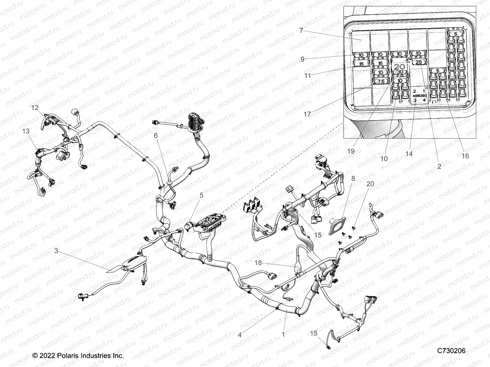 ELECTRICAL | ELECTRICAL, WIRE HARNESS - R23RRE99JA (C730206)