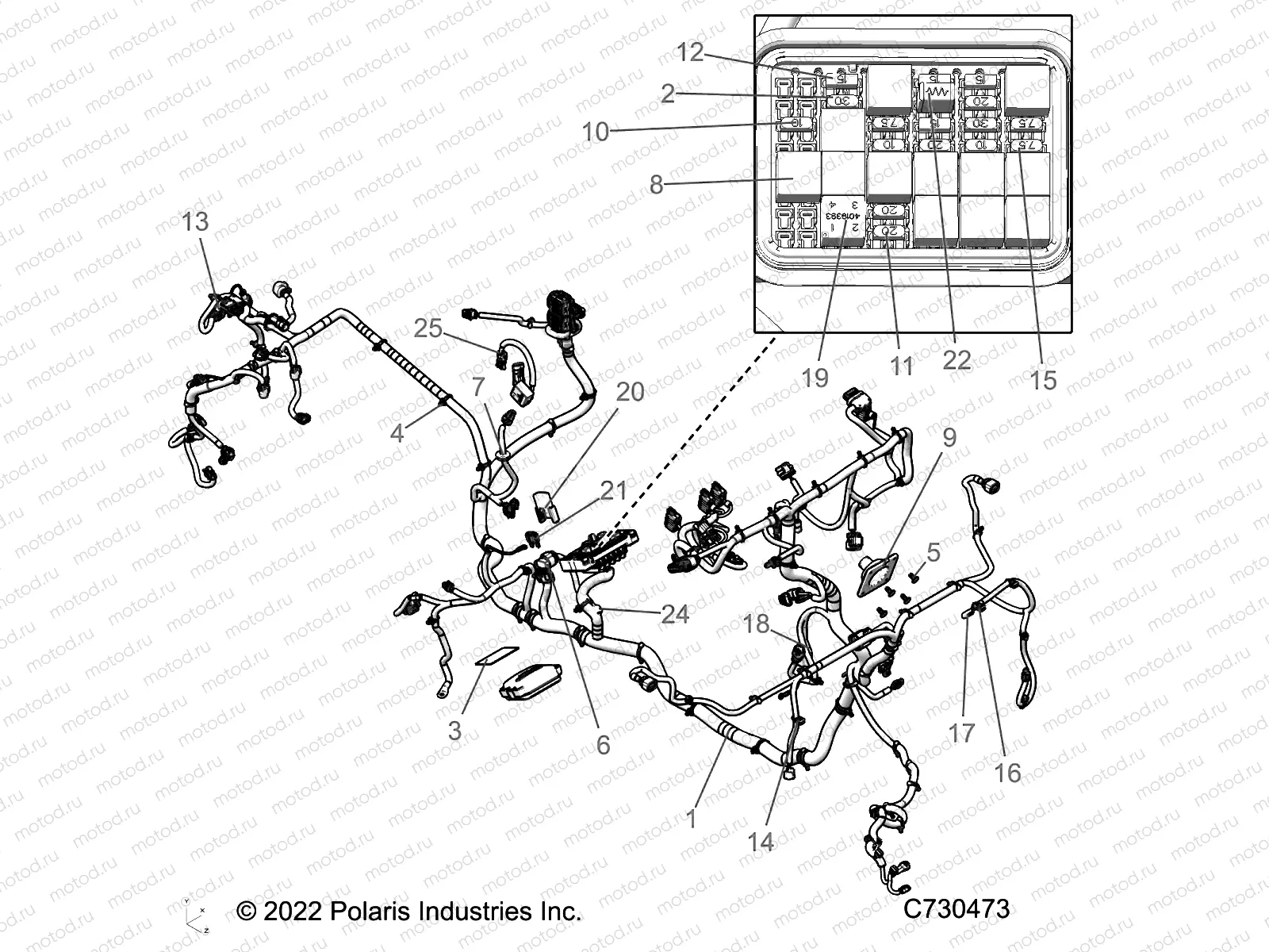 ELECTRICAL | ELECTRICAL, WIRE HARNESS - R23RRU99A9/AJ/AK/AX/B9/BJ/BK/BX (C730473)