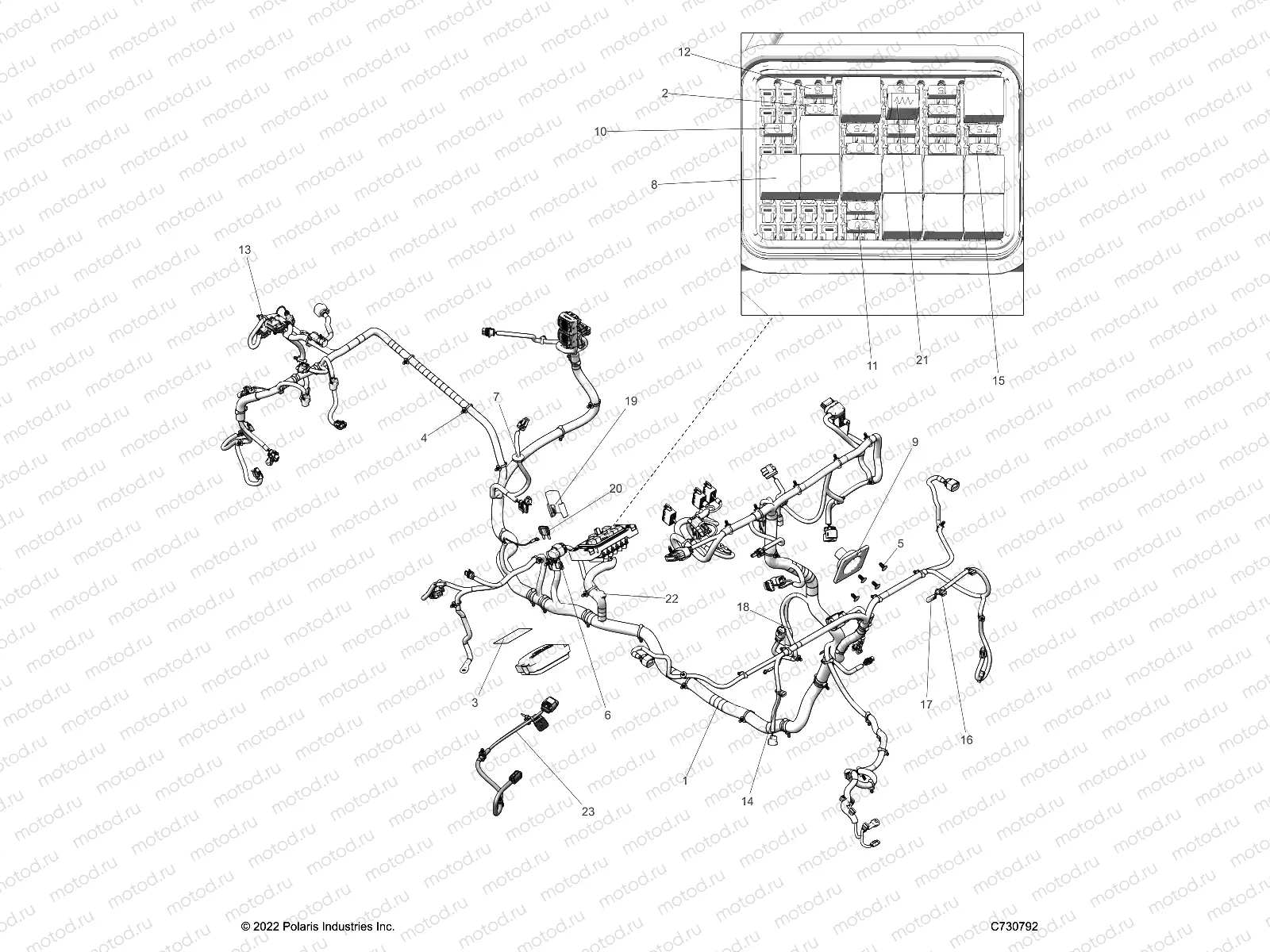 ELECTRICAL | ELECTRICAL, WIRE HARNESS - R23RRV99AC (C730792)