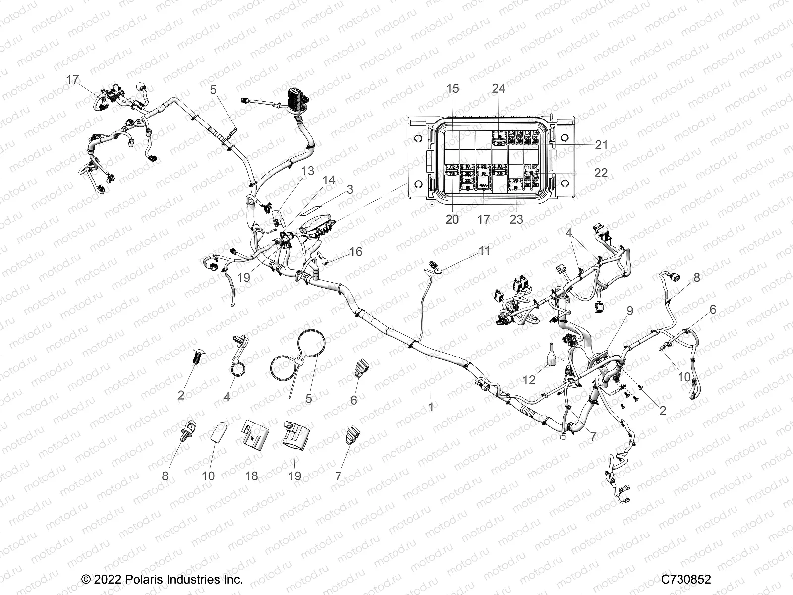 ELECTRICAL | ELECTRICAL, WIRE HARNESS - R23RSY99A9/AJ/AK/AX/B9/BJ/BK/BX (C730852)