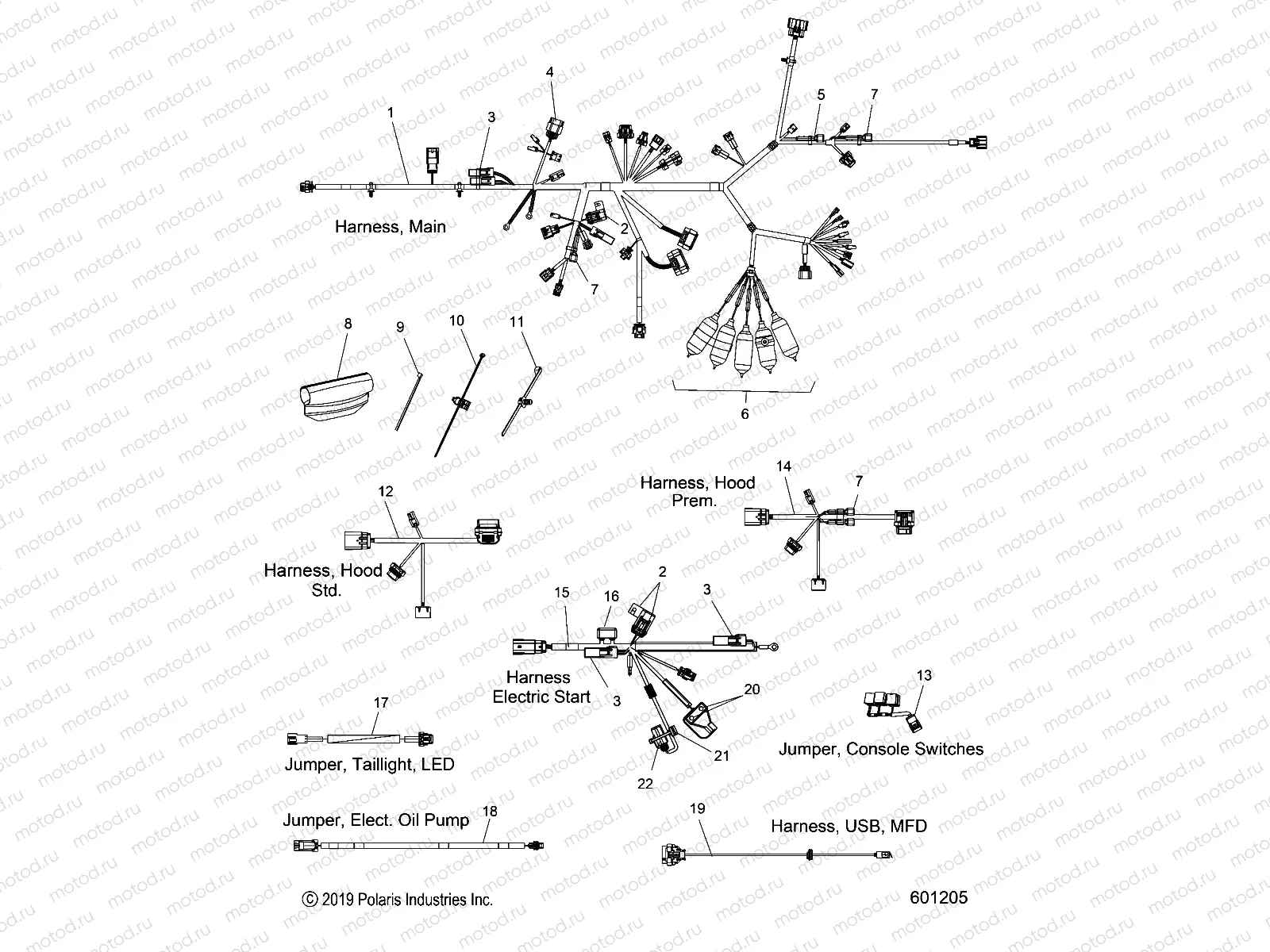 ELECTRICAL | ELECTRICAL, WIRE HARNESS - S20EFT8PS/EFN8PS ALL OPTIONS (601205)