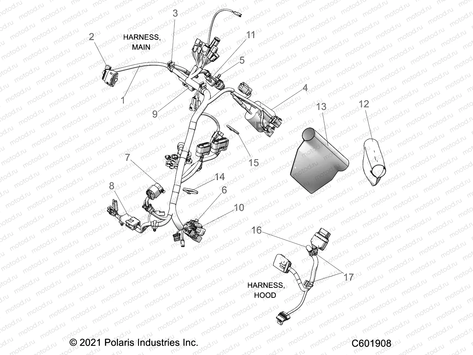 ELECTRICAL | ELECTRICAL, WIRE HARNESS - S22TDL6KSA ALL OPTIONS (601341)
