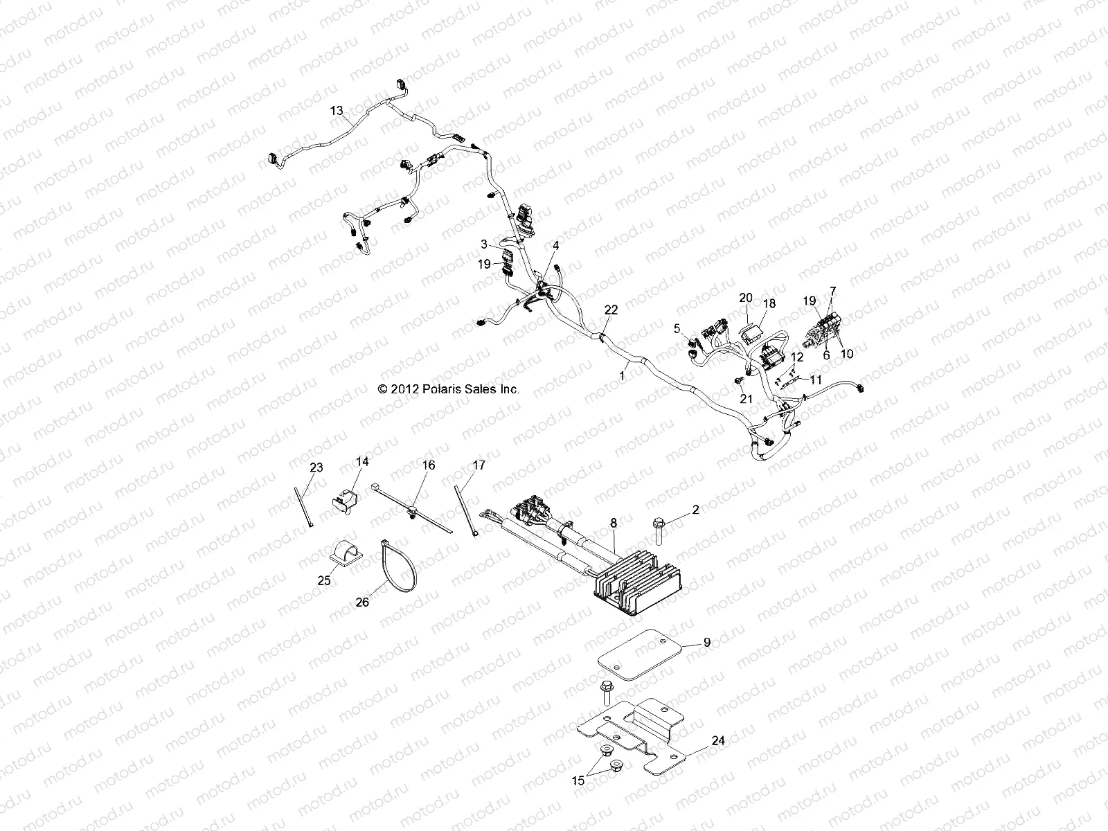ELECTRICAL | ELECTRICAL, WIRE HARNESS - Z14XT9EAO (49RGRHARNESS13RZRXP4)
