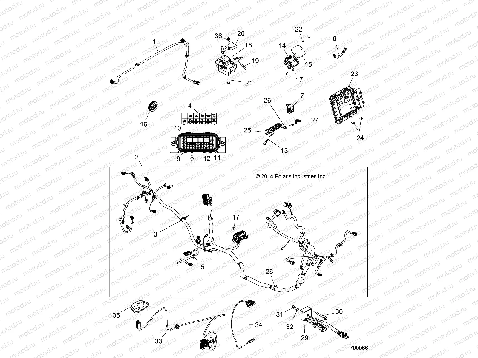 ELECTRICAL | ELECTRICAL, WIRE HARNESS - Z15VBA87AJ/LJ/E87AK/AM/AT/LT/AL/AV (700066)