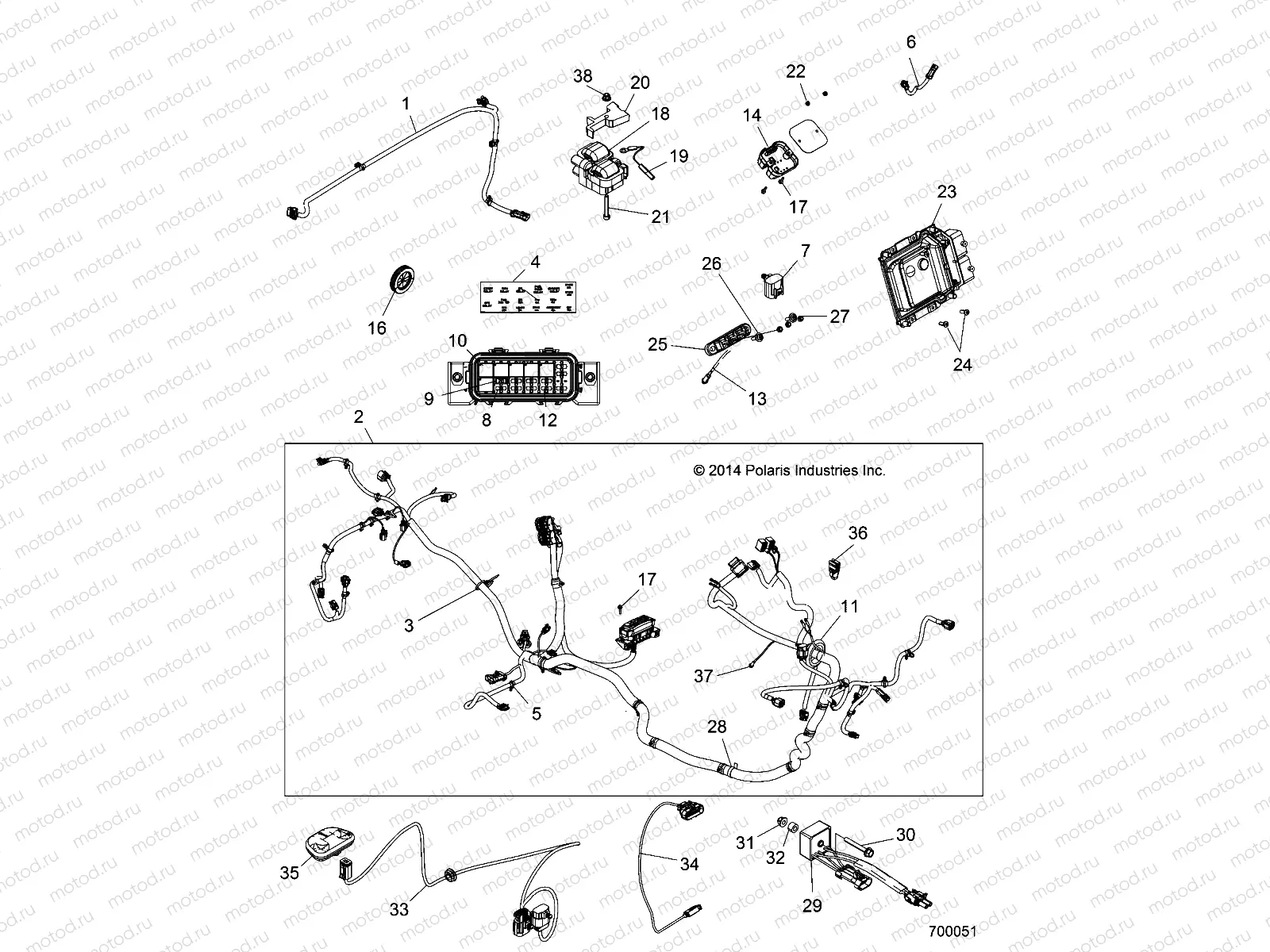 ELECTRICAL | ELECTRICAL, WIRE HARNESS - Z15VBE87FK/JK (700051)