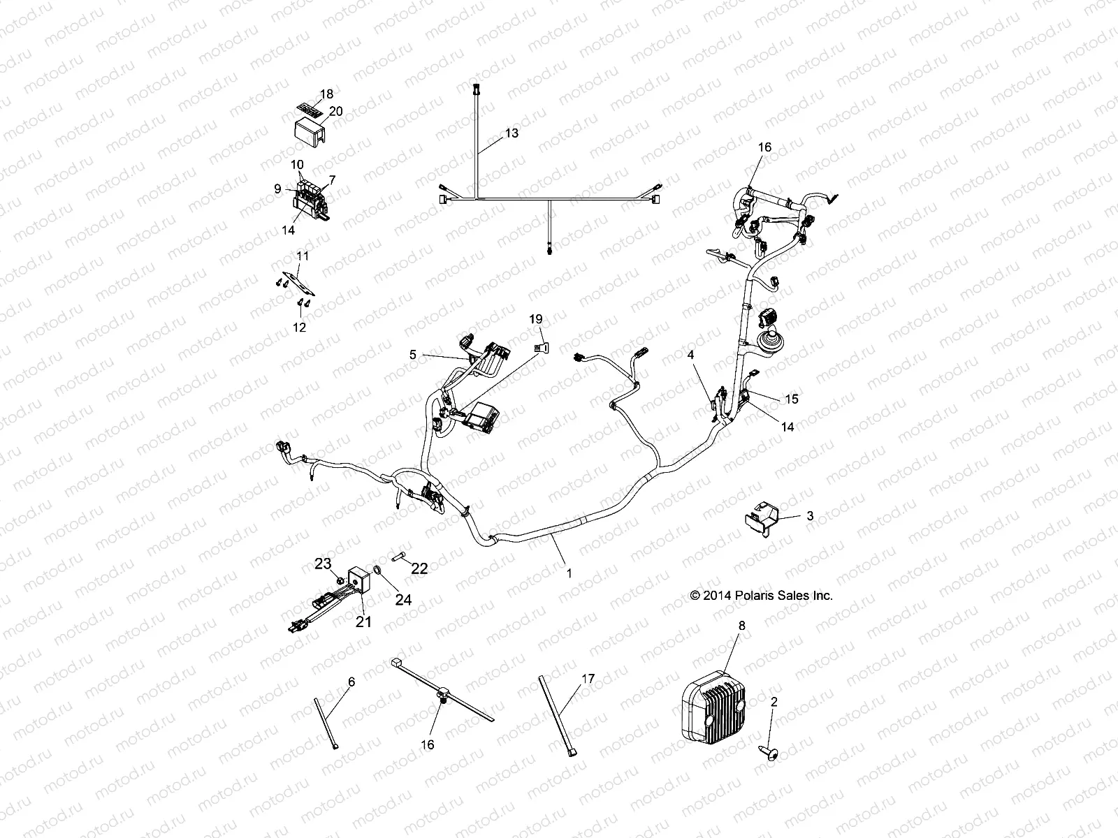 ELECTRICAL | ELECTRICAL, WIRE HARNESS - Z15VHA57FJ (49RGRHARNESS15570EU)