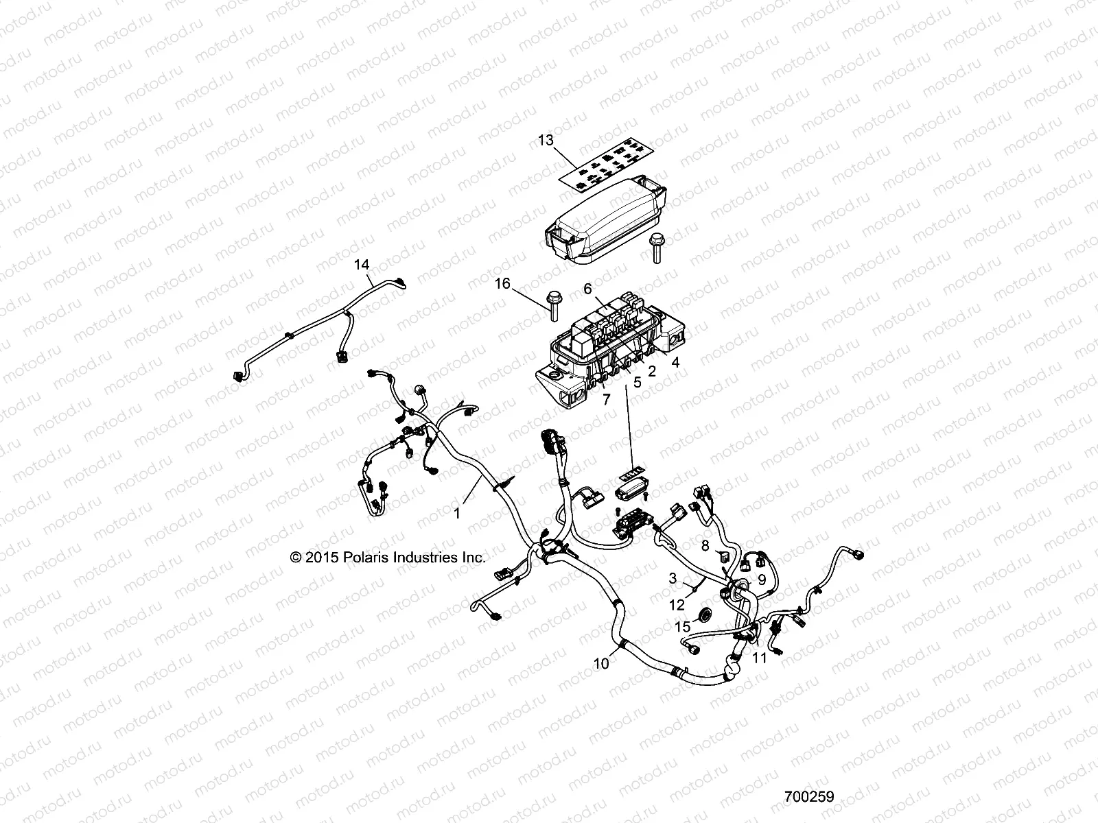 ELECTRICAL | ELECTRICAL, WIRE HARNESS - Z16VAE87A9/AR/AU/AW (700259)