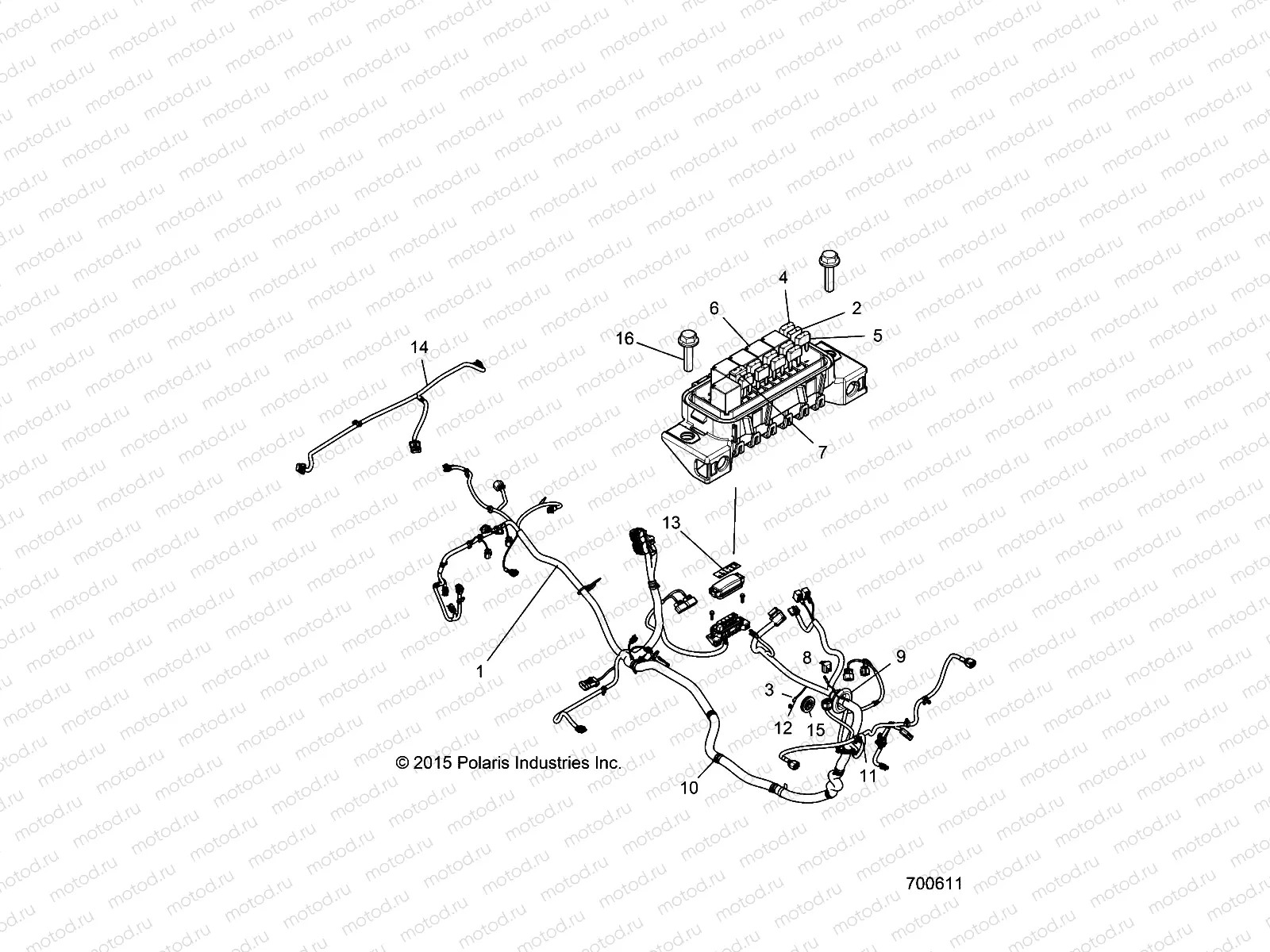 ELECTRICAL | ELECTRICAL, WIRE HARNESS - Z16VBE87AB/AR/LB/AE/AS (700611)
