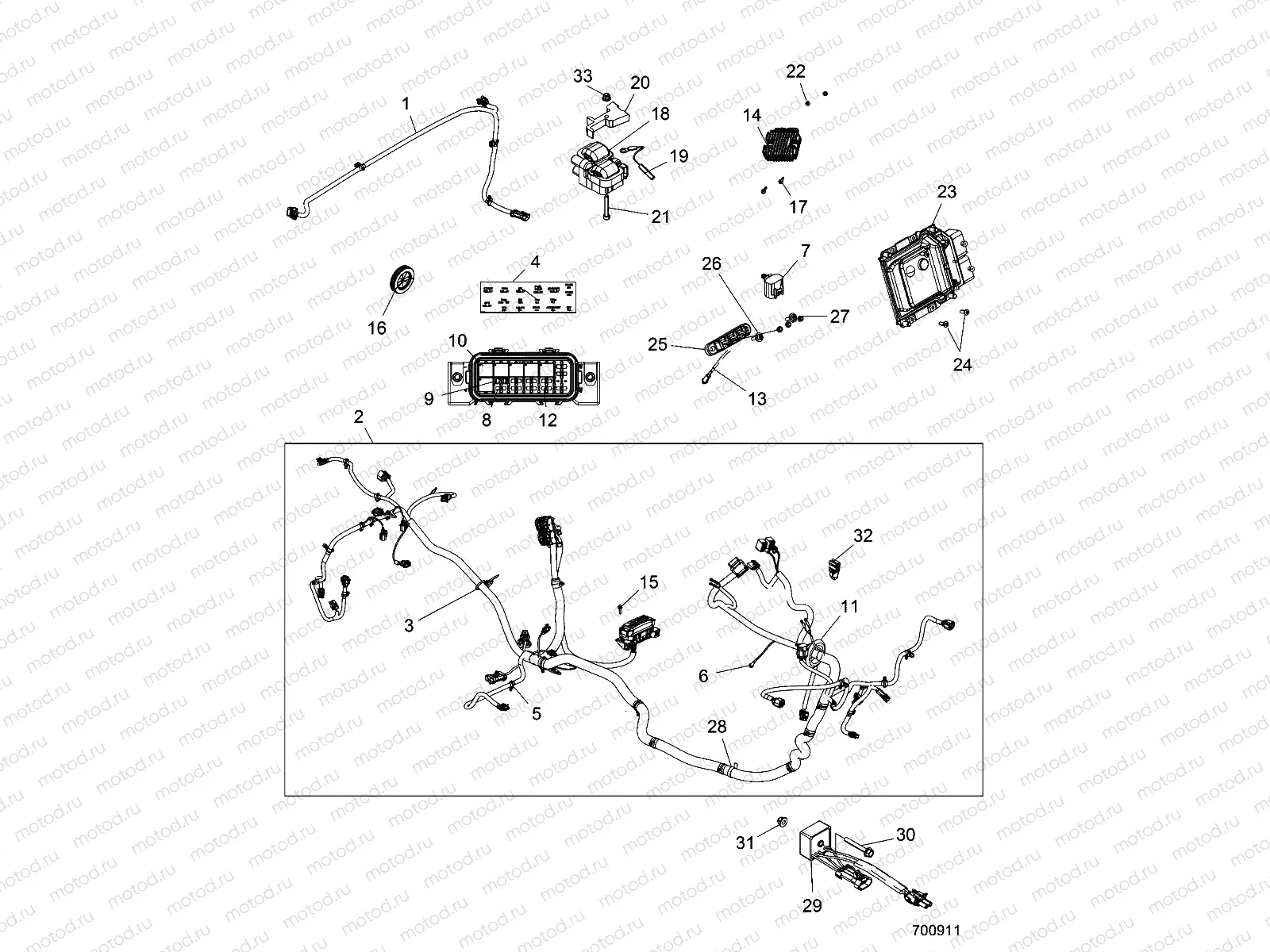 ELECTRICAL | ELECTRICAL, WIRE HARNESS - Z16VBE87FR/NR/JR (700911)